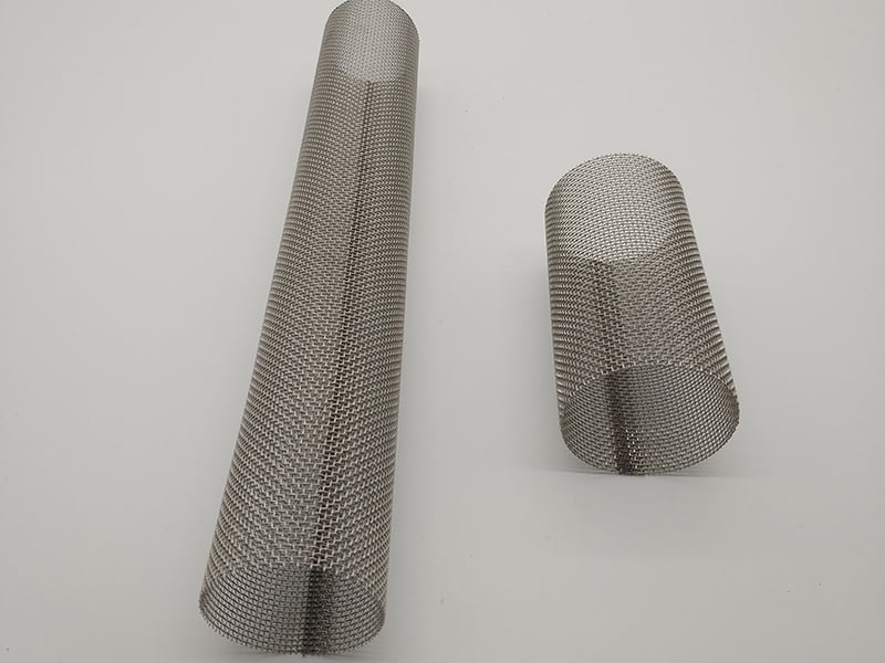 Conical stainless steel woven mesh filter screens