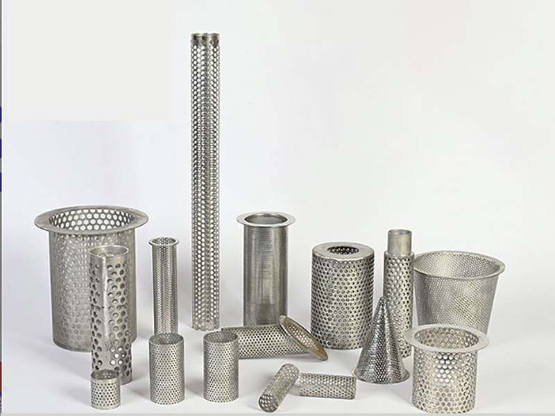 Custom perforated and wire mesh filter cylinders in multiple sizes