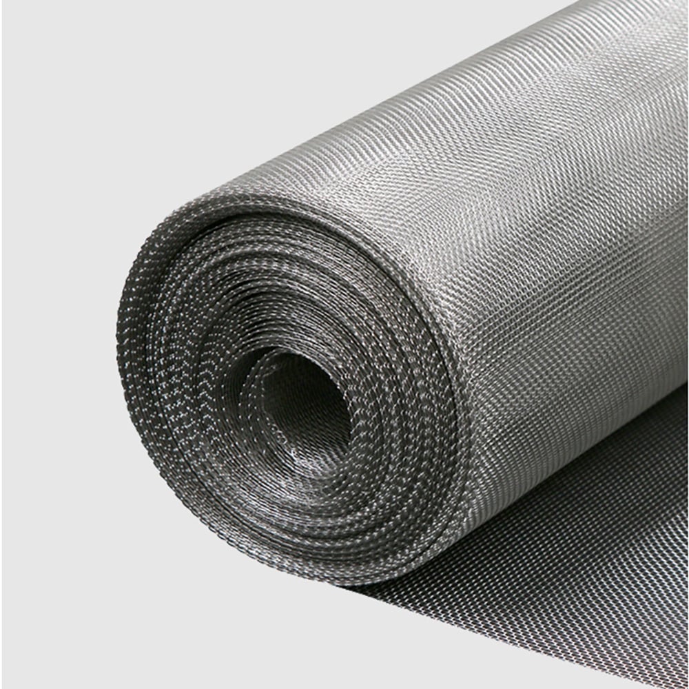 Square woven stainless steel mesh roll for industrial oil filtration