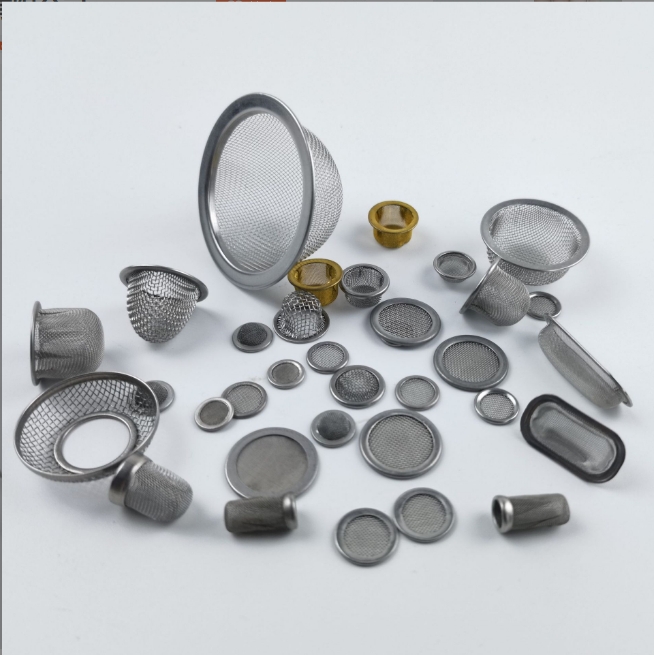 Industrial stainless steel mesh filter parts in multiple sizes and structures