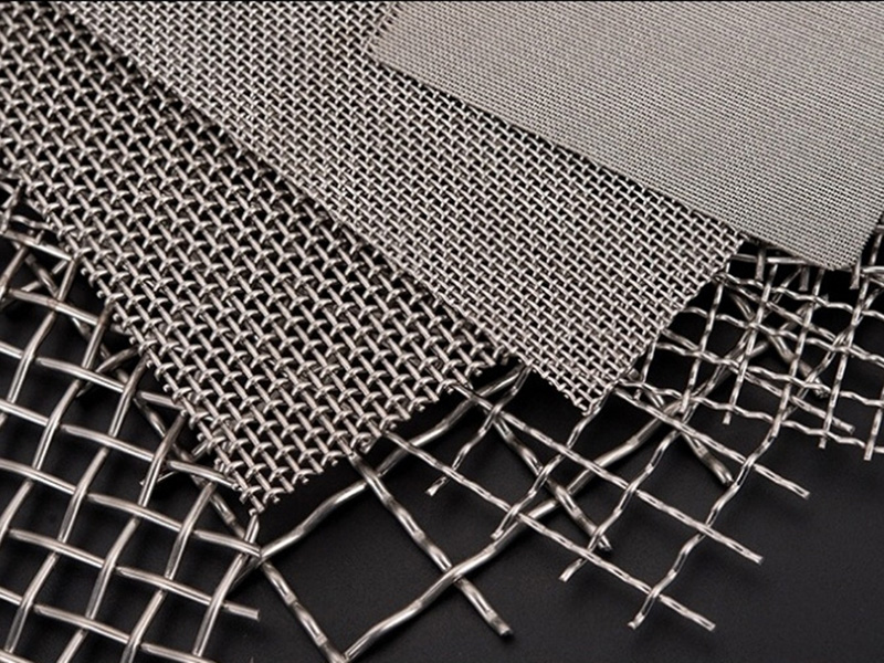 Industrial stainless steel woven mesh in multiple opening sizes