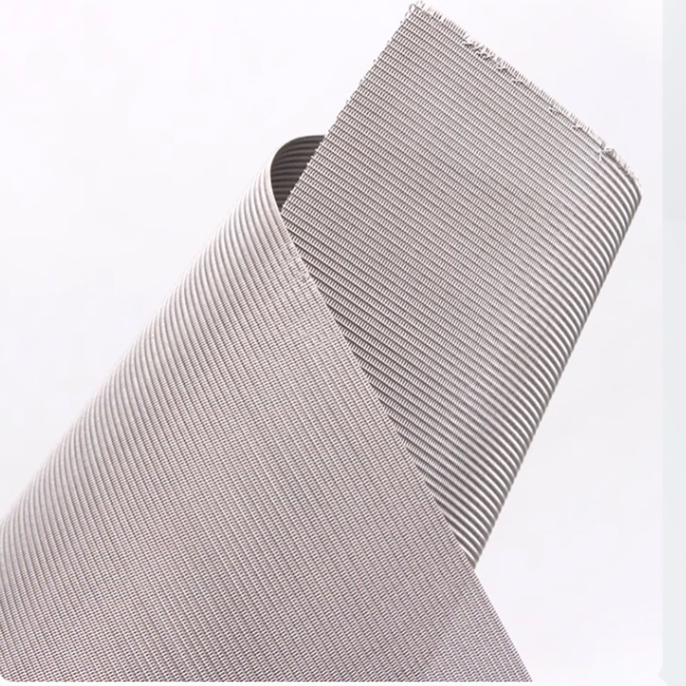 Stainless steel Dutch weave mesh sheet and rolled edge