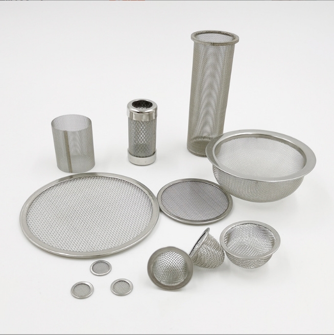 Stainless steel filter tubes discs baskets and mesh screens