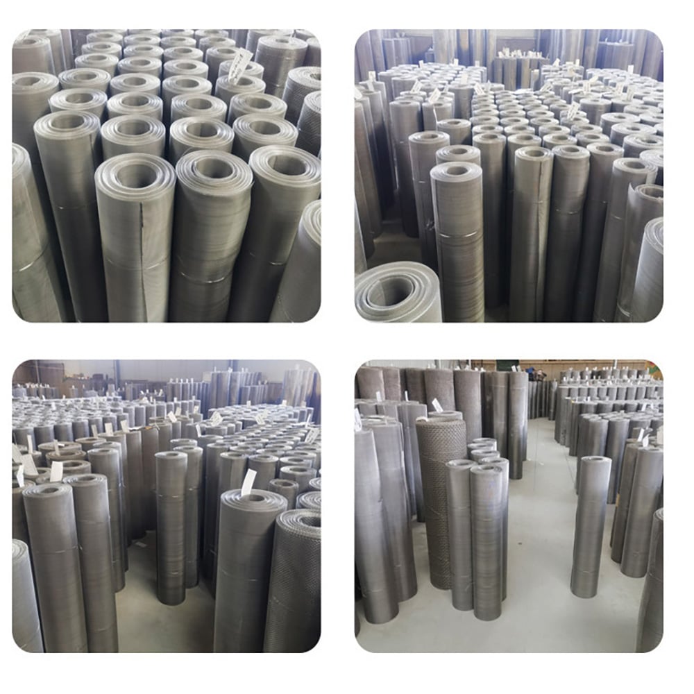 Stainless steel woven wire mesh rolls in different mesh sizes