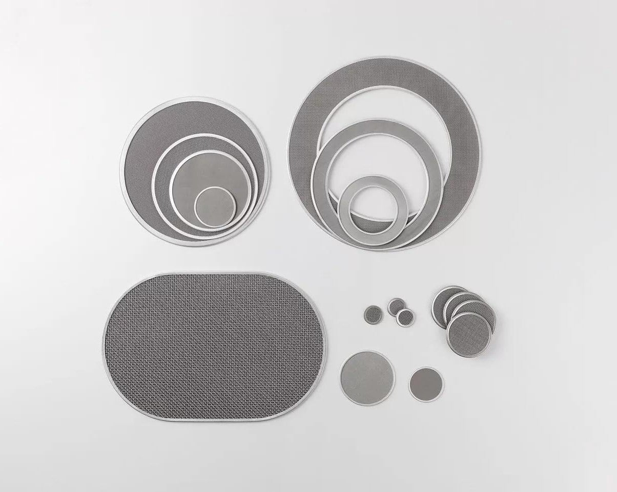 Custom round, annular and oval mesh filter screens