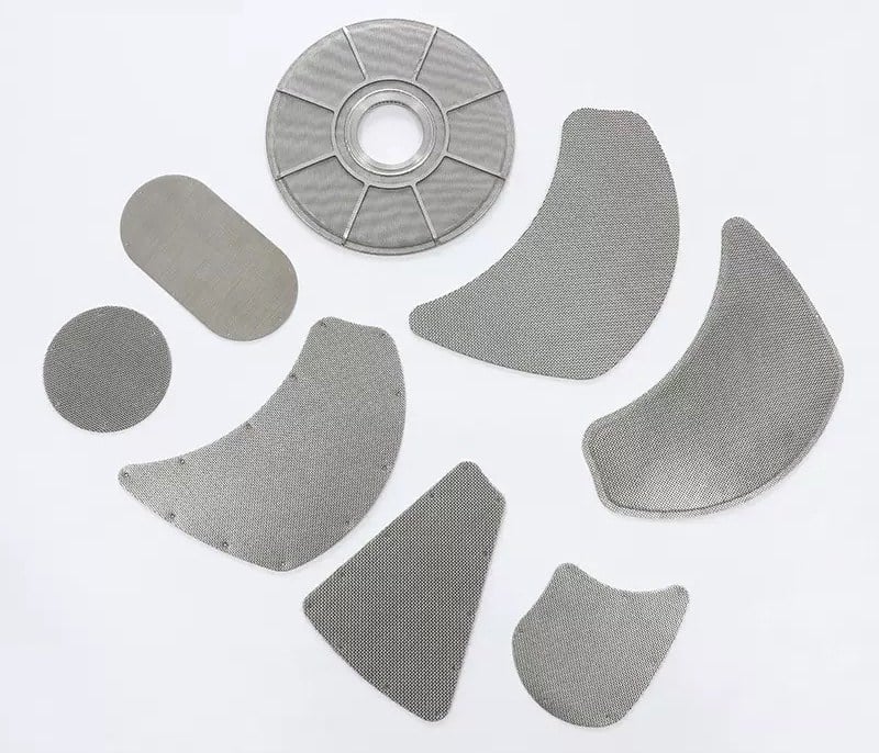 Round annular and custom curved mesh screen profiles